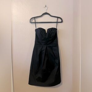 White House Black Market Strapless Pocketed Pleated Dress 2